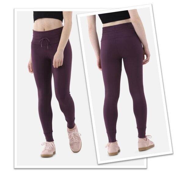 NO BOUNDARIES Tie-Waist Cuffed Leggings - Plum/Purple, Size S, NWT! - Picture 16 of 16
